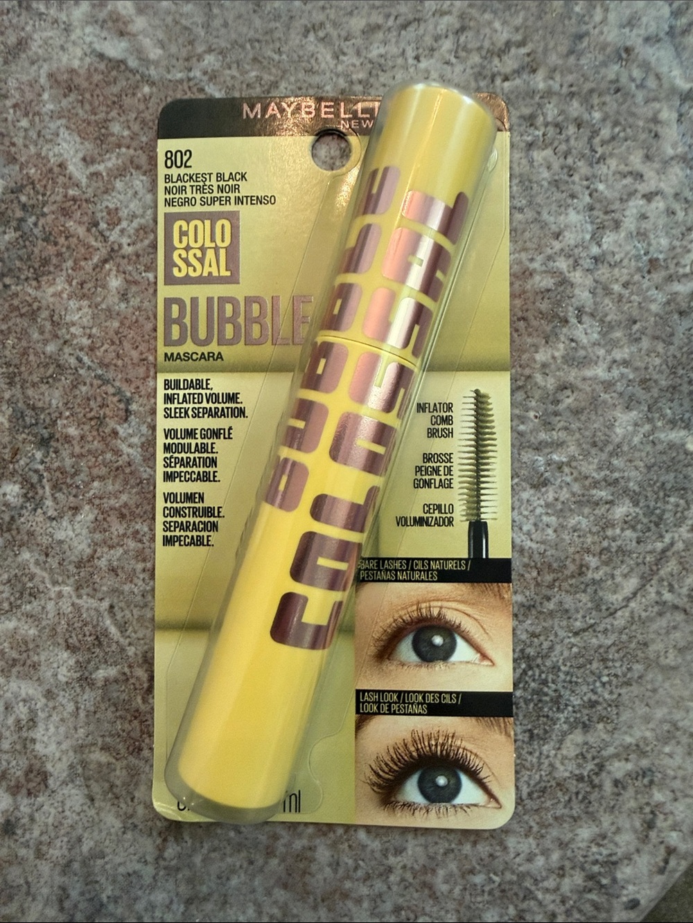Maybelline Colossal Bubble Mascara - Yellow Tube, Black Shade
